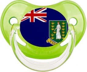 Drapeau Les iles vierges Sucette Physiologique Vert classique