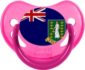 Drapeau Les iles vierges Sucette Physiologique Rose phosphorescente