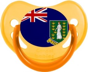 Drapeau Les iles vierges Sucette Physiologique Jaune phosphorescente