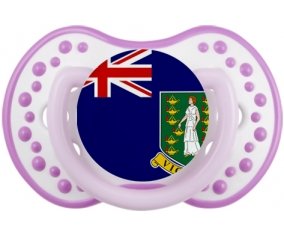 Drapeau Les iles vierges Sucette LOVI Dynamic Blanc-mauve classique