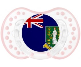 Drapeau Les iles vierges Sucette LOVI Dynamic Retro-blanc-rose-tendre classique