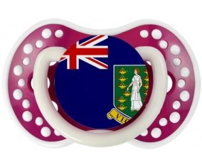 Drapeau Les iles vierges Sucette LOVI Dynamic Fuchsia phosphorescente