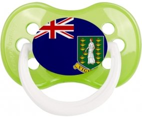 Drapeau Les iles vierges Sucette Anatomique Vert classique
