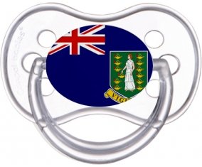 Drapeau Les iles vierges Sucette Anatomique Transparente classique