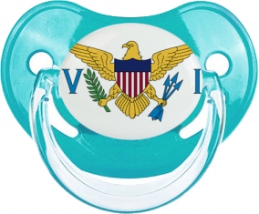 Drapeau Îles Vierges britanniques Tétine Physiologique Bleue classique