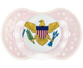 Drapeau Îles Vierges britanniques Sucete LOVI Dynamic Retro-rose-tendre classique