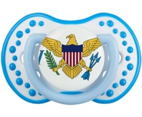 Drapeau Îles Vierges britanniques Sucete LOVI Dynamic Blanc-bleu phosphorescente