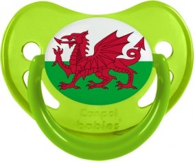Drapeau Pays de Galles Sucete Physiologique Vert phosphorescente