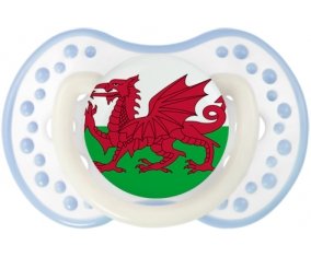 Drapeau Pays de Galles Tétine LOVI Dynamic Blanc-cyan classique