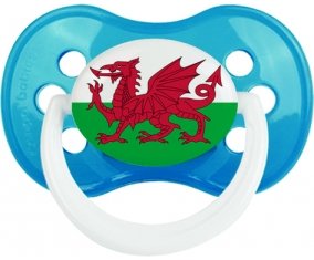 Drapeau Pays de Galles Sucette Anatomique Cyan classique