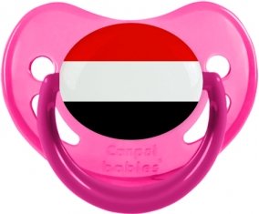 Drapeau Yémen Sucette Physiologique Rose phosphorescente