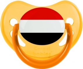 Drapeau Yémen Sucette Physiologique Jaune phosphorescente
