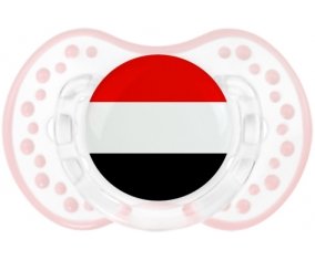 Drapeau Yémen Sucette LOVI Dynamic Retro-blanc-rose-tendre classique
