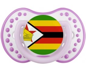 Drapeau Zimbabwe Tétine LOVI Dynamic Blanc-mauve classique