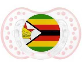 Drapeau Zimbabwe Tétine LOVI Dynamic Retro-blanc-rose-tendre classique