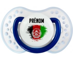 Drapeau effet pinceau Afghanistan avec prénom Sucette LOVI Dynamic Marine-blanc-bleu classique
