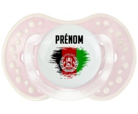 Drapeau effet pinceau Afghanistan avec prénom Sucette LOVI Dynamic Retro-rose-tendre classique