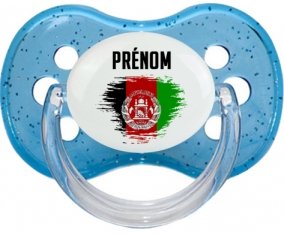 Drapeau effet pinceau Afghanistan avec prénom : Sucette Cerise personnalisée