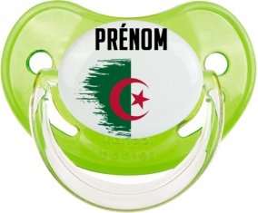 Drapeau effet pinceau Algérie avec prénom Sucete Physiologique Vert classique