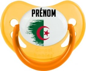 Drapeau effet pinceau Algérie avec prénom Sucete Physiologique Jaune phosphorescente