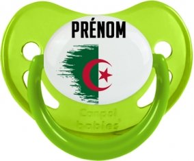 Drapeau effet pinceau Algérie avec prénom Sucete Physiologique Vert phosphorescente