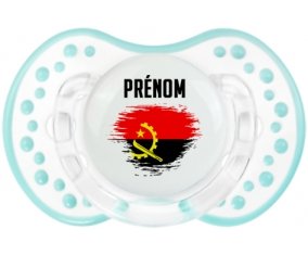 Drapeau effet pinceau Angola avec prénom Sucete LOVI Dynamic Retro-blanc-lagon classique