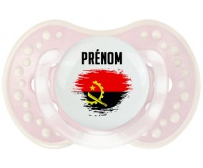Drapeau effet pinceau Angola avec prénom Sucete LOVI Dynamic Retro-rose-tendre classique