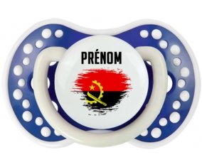 Drapeau effet pinceau Angola avec prénom Sucete LOVI Dynamic Bleu-marine phosphorescente