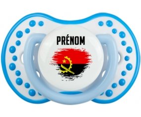 Drapeau effet pinceau Angola avec prénom Sucete LOVI Dynamic Blanc-bleu phosphorescente