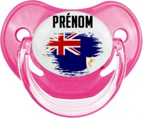 Drapeau effet pinceau Anguilla avec prénom Sucete Physiologique Rose classique