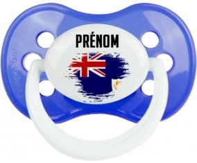 Drapeau effet pinceau Anguilla avec prénom : Sucette Anatomique personnalisée
