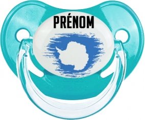 Drapeau effet pinceau Antarctique avec prénom : Sucette Physiologique personnalisée
