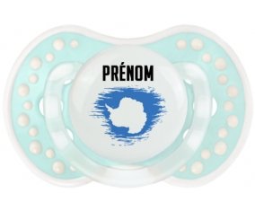 Drapeau effet pinceau Antarctique avec prénom Sucette LOVI Dynamic Retro-turquoise-lagon classique