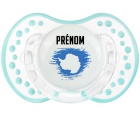 Drapeau effet pinceau Antarctique avec prénom Sucette LOVI Dynamic Retro-blanc-lagon classique