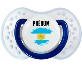 Drapeau effet pinceau Argentine avec prénom Sucete LOVI Dynamic Marine-blanc-bleu classique