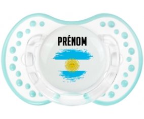 Drapeau effet pinceau Argentine avec prénom Sucete LOVI Dynamic Retro-blanc-lagon classique