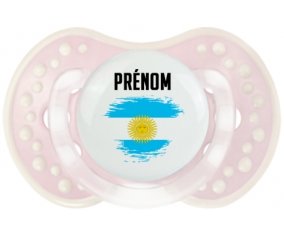 Drapeau effet pinceau Argentine avec prénom Sucete LOVI Dynamic Retro-rose-tendre classique