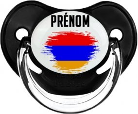 Drapeau effet pinceau Arménie avec prénom Sucete Physiologique Noir classique