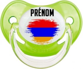 Drapeau effet pinceau Arménie avec prénom Sucete Physiologique Vert classique