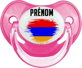 Drapeau effet pinceau Arménie avec prénom Sucete Physiologique Rose classique