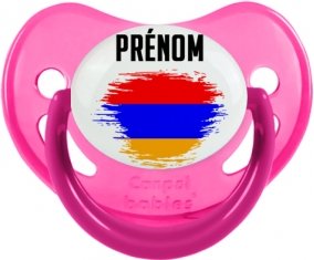 Drapeau effet pinceau Arménie avec prénom Sucete Physiologique Rose phosphorescente