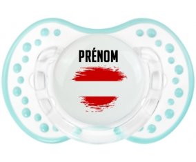Drapeau effet pinceau Autriche avec prénom Sucete LOVI Dynamic Retro-blanc-lagon classique