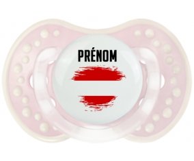 Drapeau effet pinceau Autriche avec prénom Sucete LOVI Dynamic Retro-rose-tendre classique