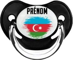 Drapeau effet pinceau Azerbaïdjan avec prénom Sucete Physiologique Noir classique