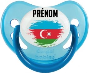 Drapeau effet pinceau Azerbaïdjan avec prénom Sucete Physiologique Bleue phosphorescente
