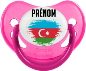 Drapeau effet pinceau Azerbaïdjan avec prénom Sucete Physiologique Rose phosphorescente