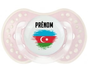 Drapeau effet pinceau Azerbaïdjan avec prénom Tétine LOVI Dynamic Retro-rose-tendre classique