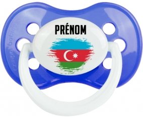 Drapeau effet pinceau Azerbaïdjan avec prénom : Sucette Anatomique personnalisée