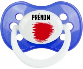 Drapeau effet pinceau Bahreïn avec prénom : Sucette Anatomique personnalisée