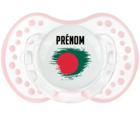 Drapeau effet pinceau Bangladesh avec prénom Sucete LOVI Dynamic Retro-blanc-rose-tendre classique